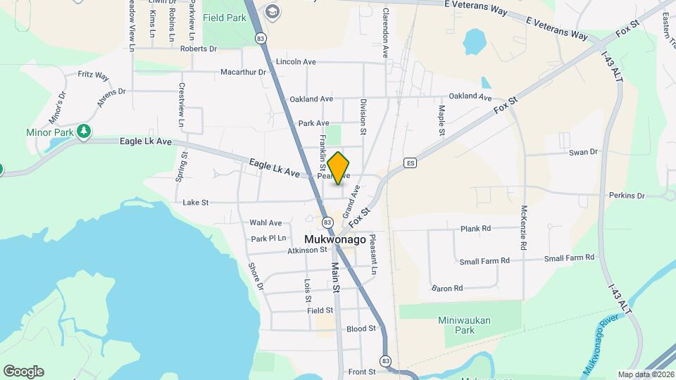 307 Pleasant St, Unit Upper Map and Location Details