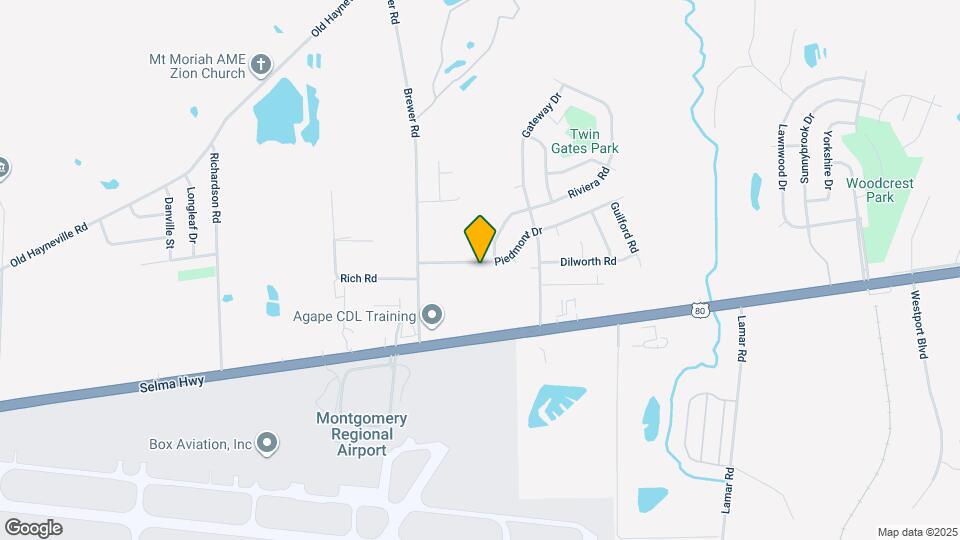 4113 Piedmont Dr Map and Location Details