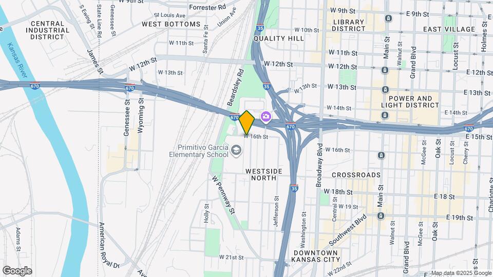 915 W 16th St Map and Location Details