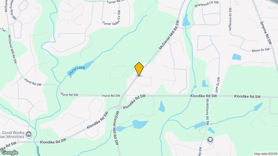 1020 McDaniel Mill Rd SW Map and Location Details