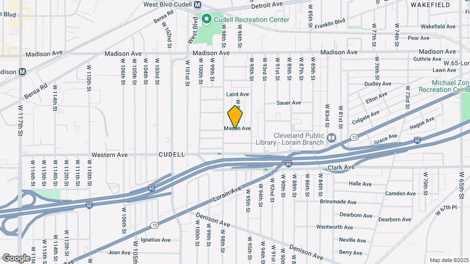 9603 Macon Ave Map and Location Details