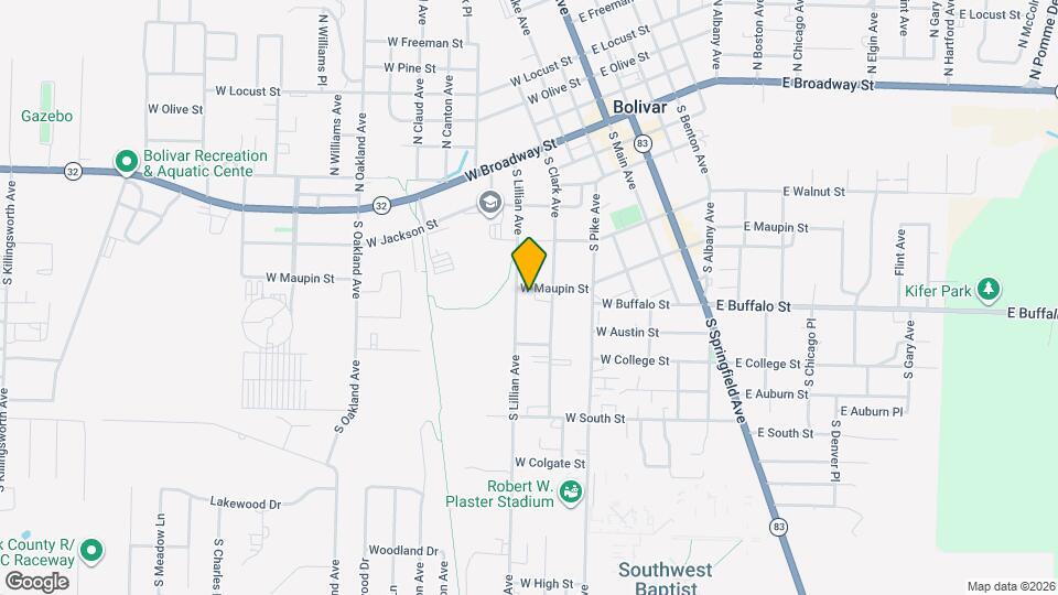 3 Bed 2 Bath Home in Bolivar! Call Quick! Map and Location Details