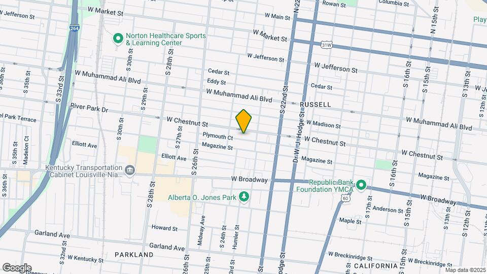 2322 W Chestnut St Mapa y Detalles de la Ubicación