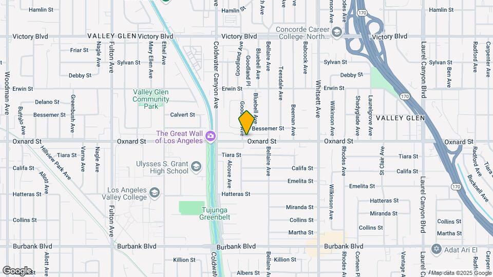12753 Oxnard St, Unit Oxnard Mapa y Detalles de la Ubicación