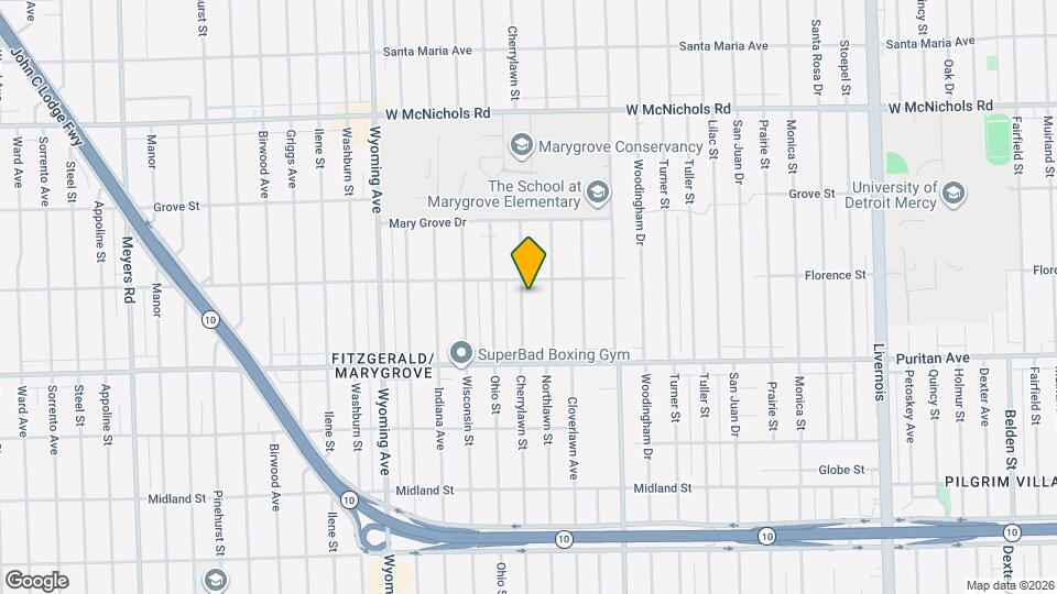 16230 Cherrylawn St Map and Location Details