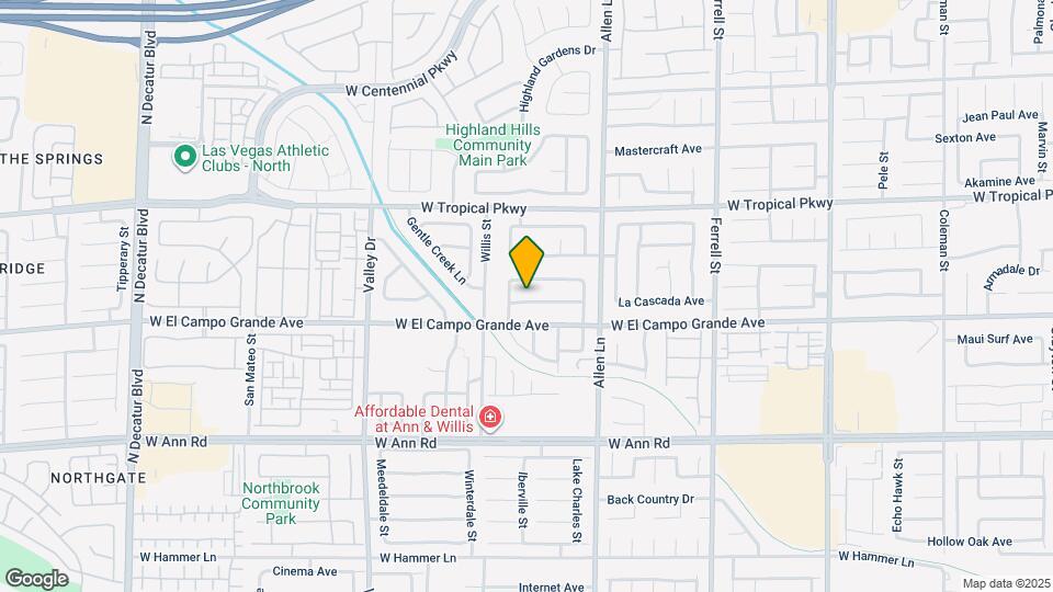 3830 Canary Creek Ave Map and Location Details