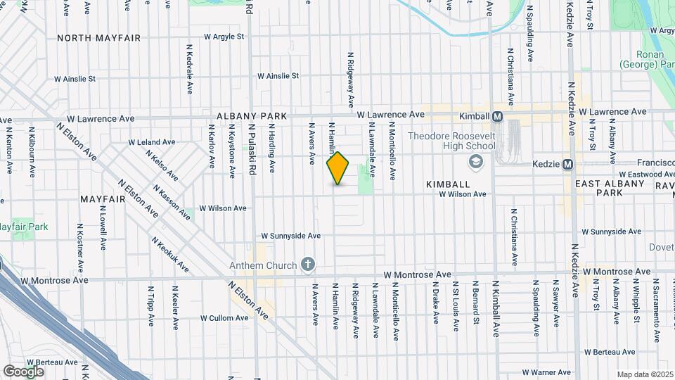 4601 N Hamlin Ave Map and Location Details