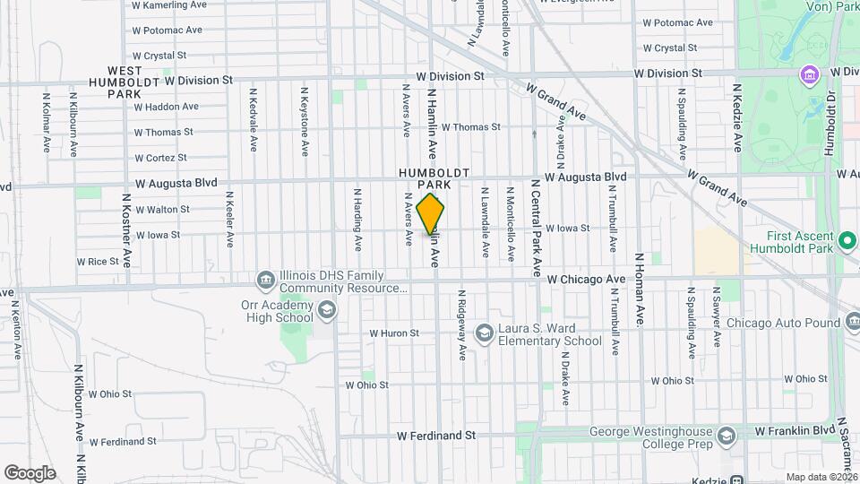 846 N Hamlin Ave, Unit 2 Map and Location Details