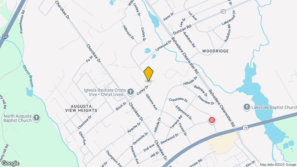 445 Birch St Map and Location Details