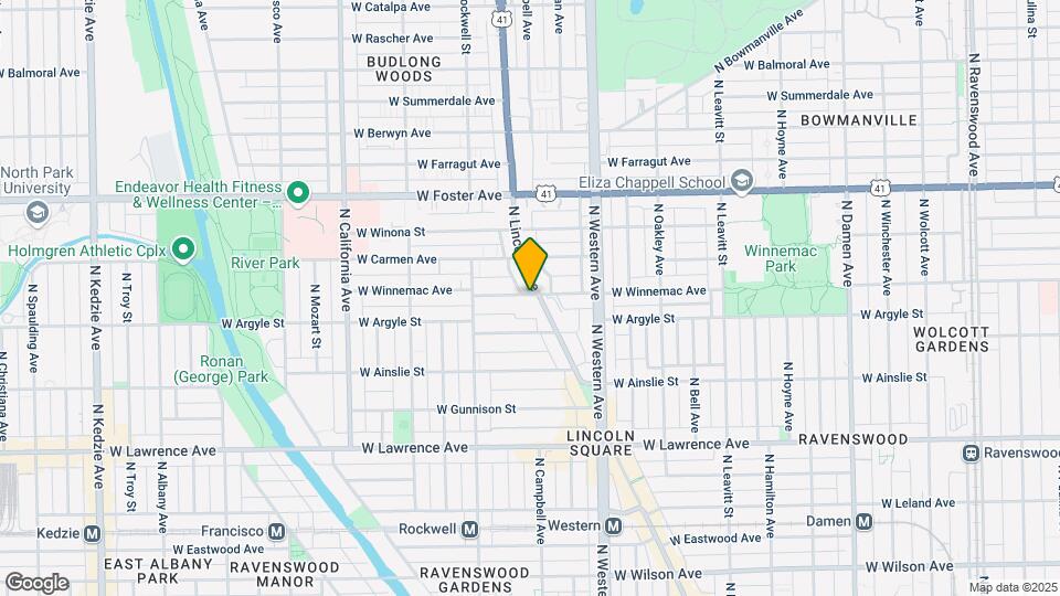 2505 W Winnemac Ave Map and Location Details