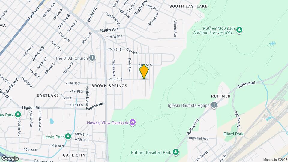 7244 Rome Ave Map and Location Details