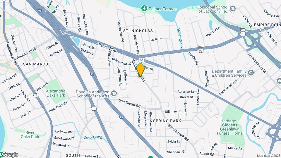 2216 Spring Park Rd Map and Location Details