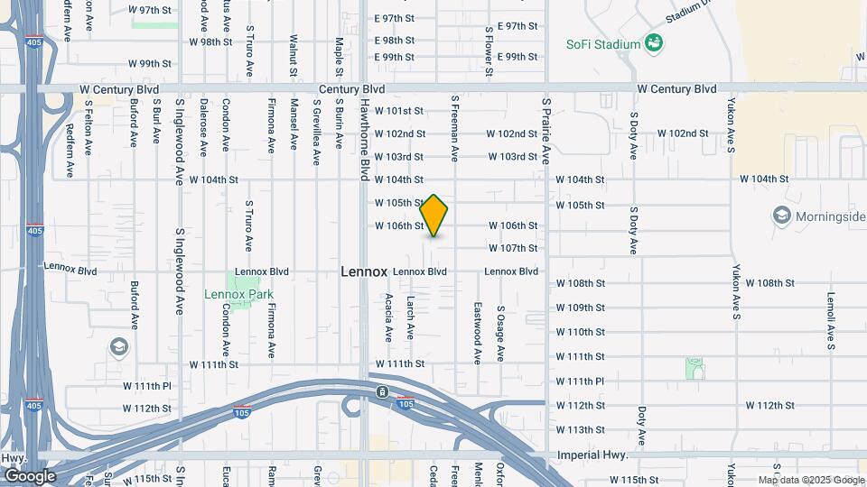 4227 W 107th St Map and Location Details