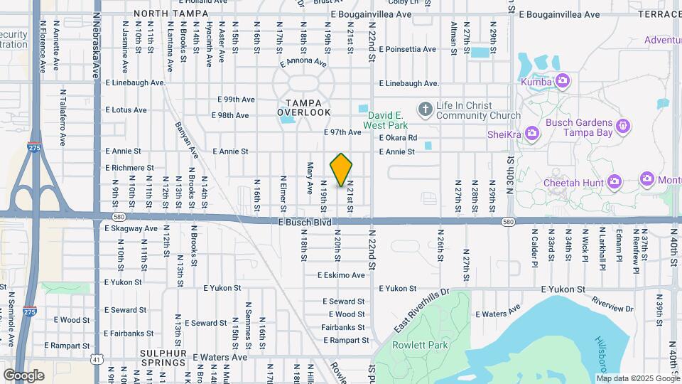 9311 N 20th St Map and Location Details