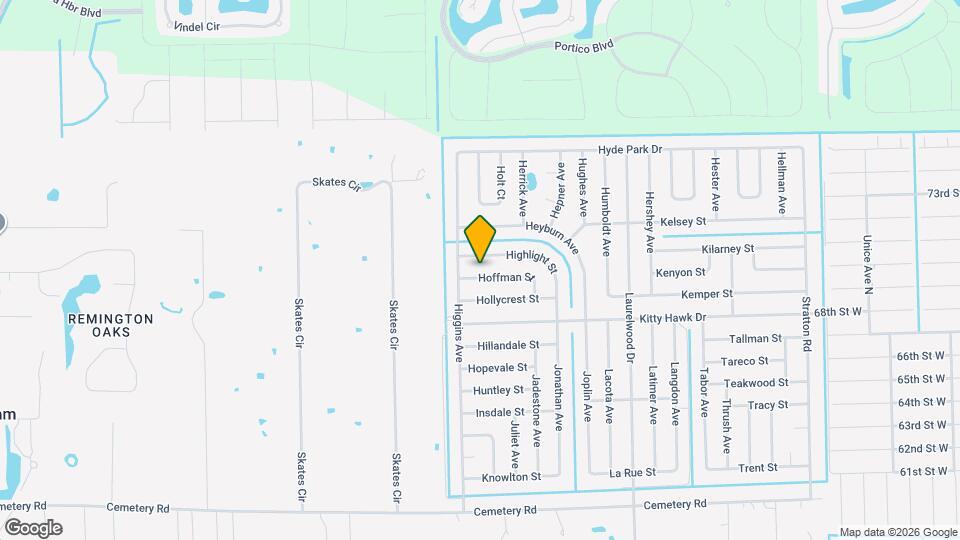 3858 Hoffman St Map and Location Details