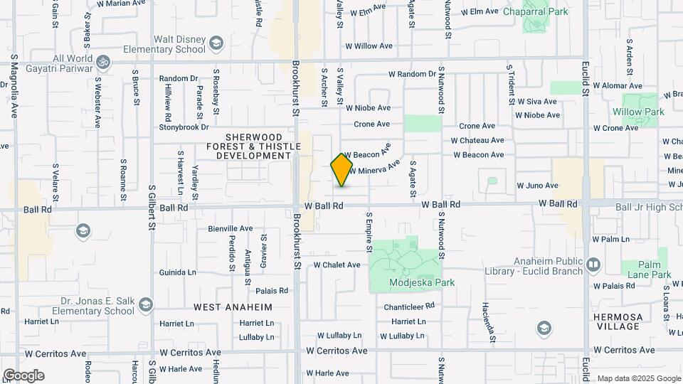 2134 W Juno Ave Mapa y Detalles de la Ubicación