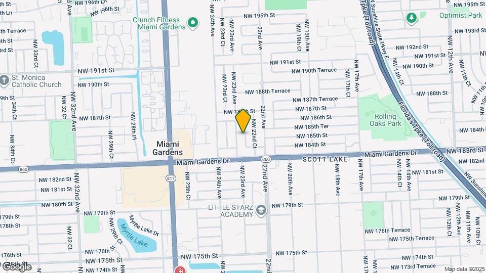 18500 NW 22nd Pl Map and Location Details