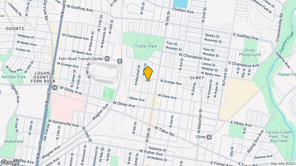 5748 N Fairhill St Mapa y Detalles de la Ubicación