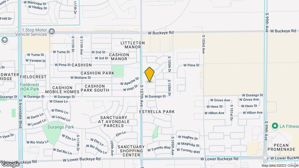 10625 W Pomo St Map and Location Details