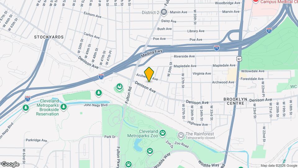 4218 Denison Ave Map and Location Details