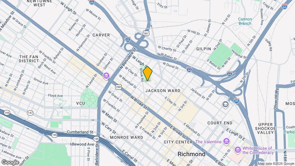 138 W Clay St Map and Location Details