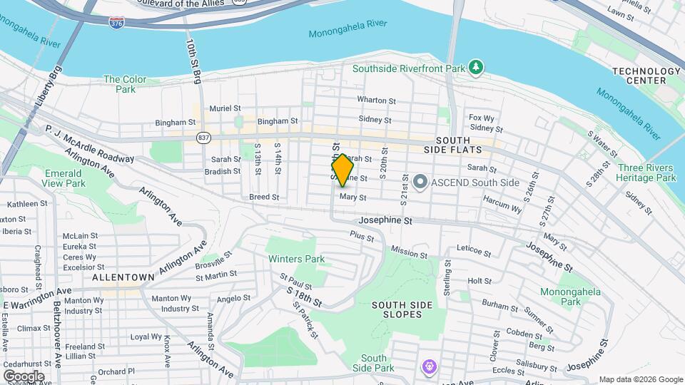 1815 Mary St, Unit 2nd floor Map and Location Details
