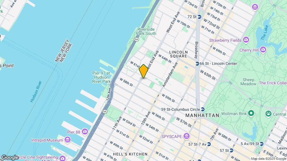 FRANK 57 WEST Mapa y Detalles de la Ubicación