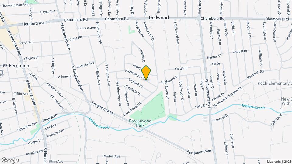 1120 Highmont Dr Map and Location Details