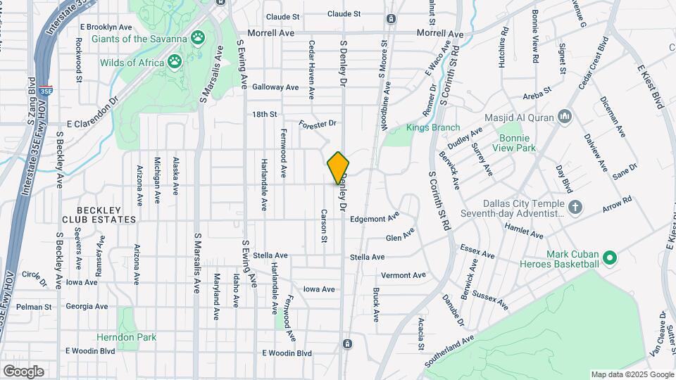 1407 S Denley Dr Map and Location Details