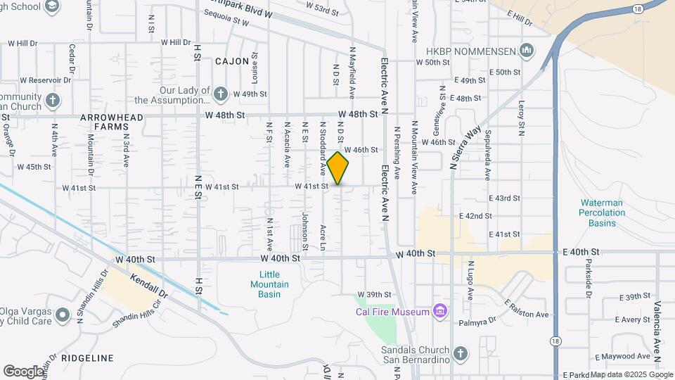 401 W 41st St Map and Location Details