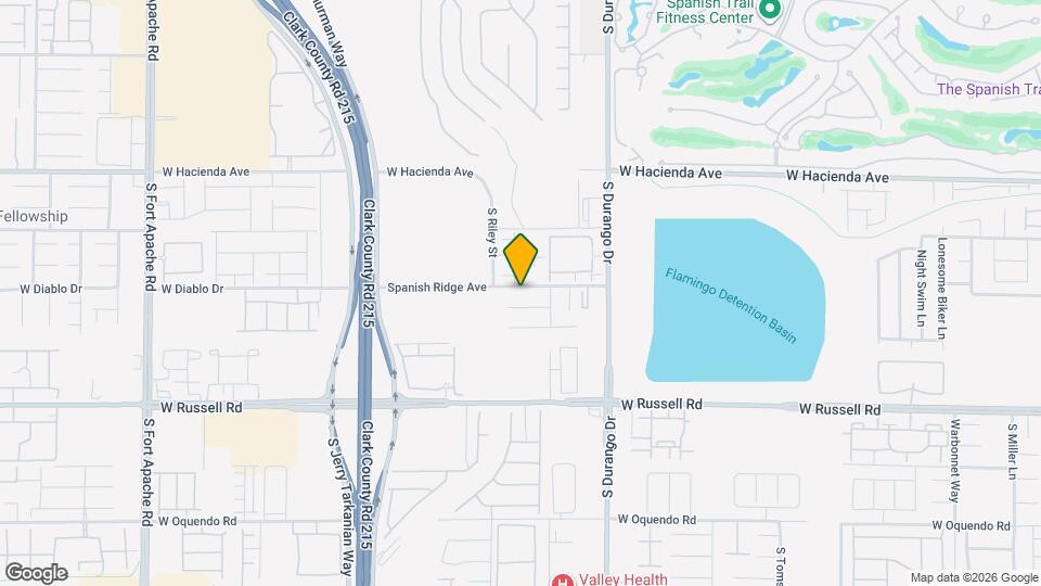 8749 Spanish Ridge Ave Mapa y Detalles de la Ubicación