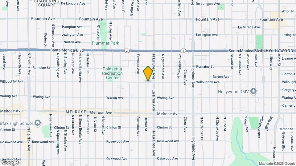 7116 Willoughby Ave Map and Location Details