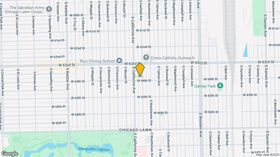 6346-6354 S Fairfield Ave Map and Location Details