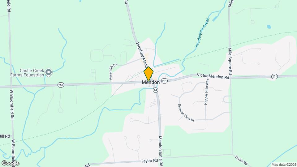 3909 Rush Mendon Rd Map and Location Details