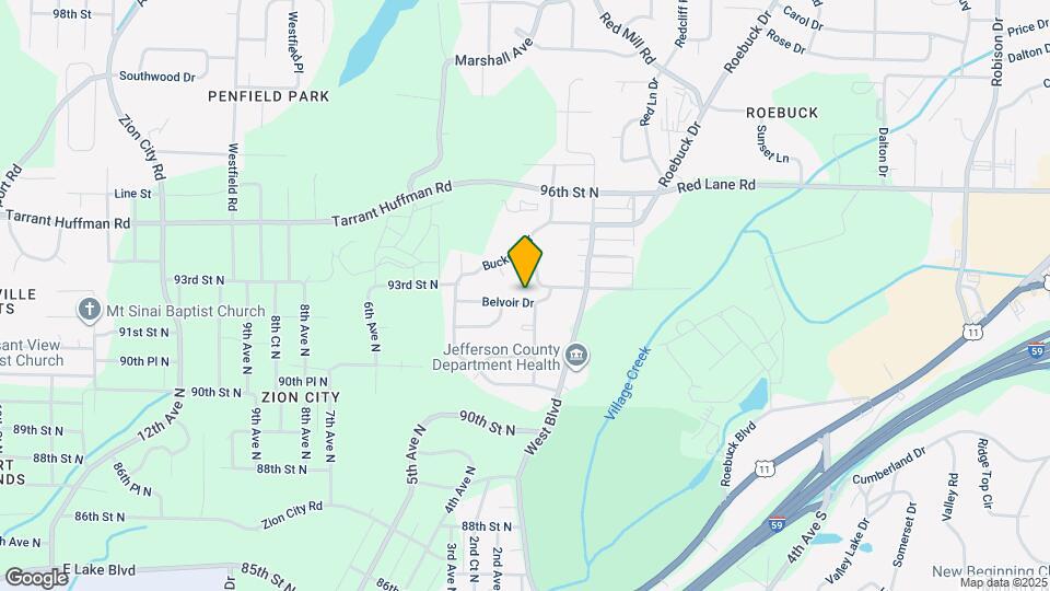 9040 Belvoir Dr Mapa y Detalles de la Ubicación