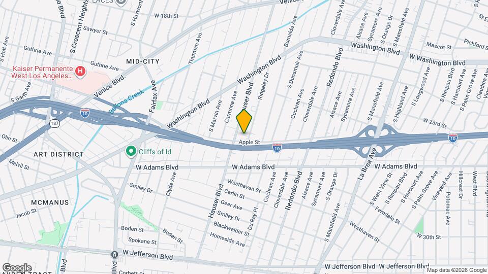 2425 S Ridgeley Dr Map and Location Details