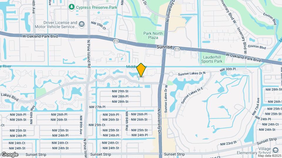 8100 Sunrise Lakes Blvd, Unit 312 Map and Location Details