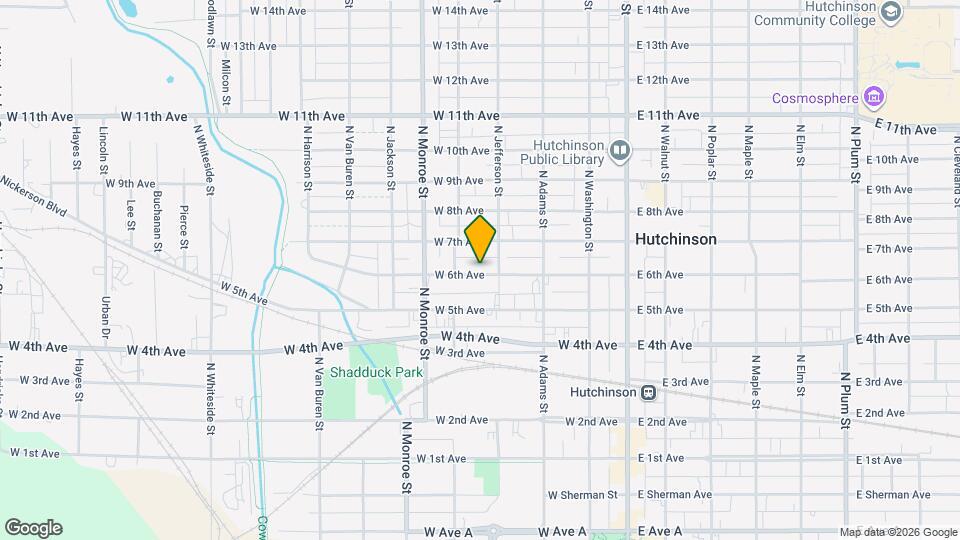 310 W 6th Ave Map and Location Details