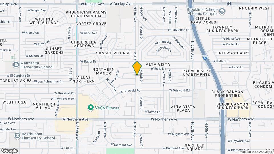 8245 N 31st Ave Map and Location Details