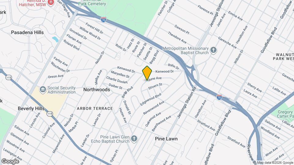 4422 June Ave Mapa y Detalles de la Ubicación