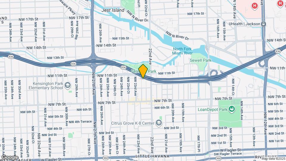 951 NW 22nd Pl Map and Location Details