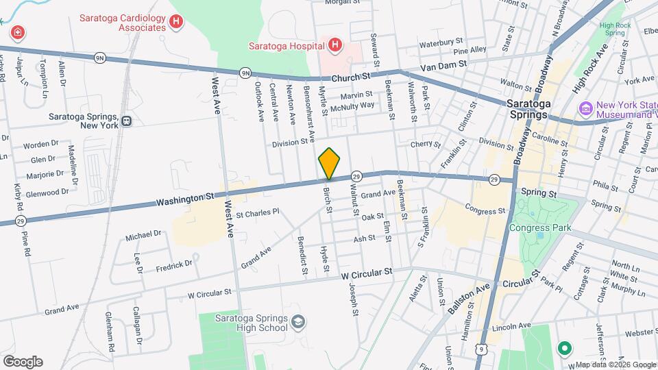 218 Washington St Map and Location Details