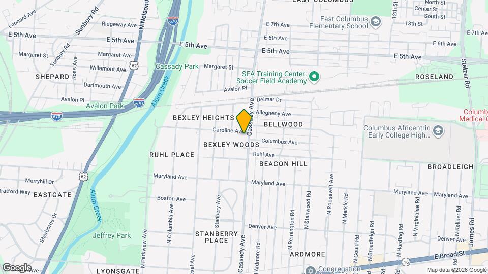 445 N Cassady Ave Mapa y Detalles de la Ubicación