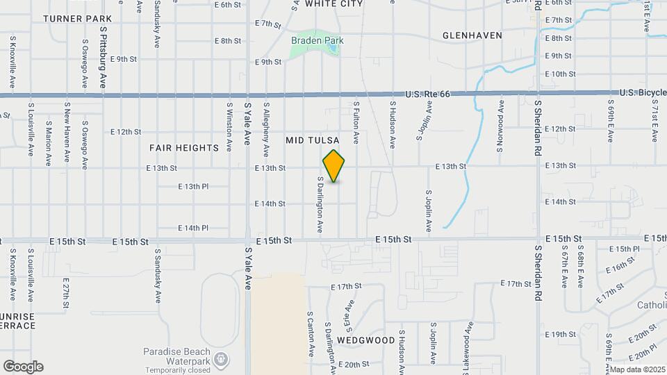 1328 S Erie Ave Map and Location Details