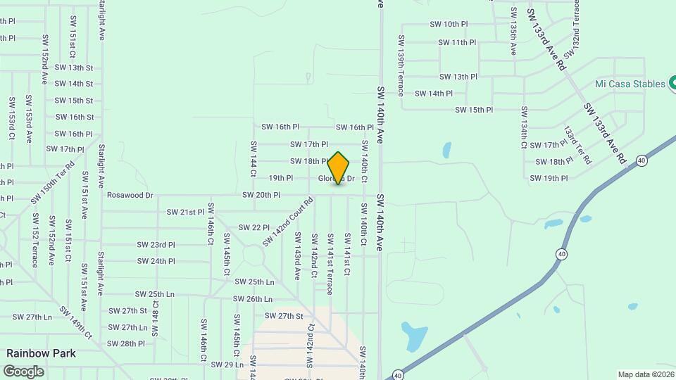 14165 SW 20th Pl Mapa y Detalles de la Ubicación