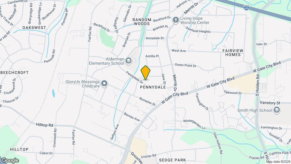 4220 Pennydale Dr Map and Location Details