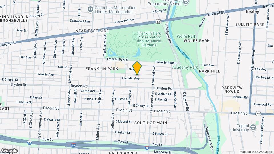 1676 Oak St Map and Location Details