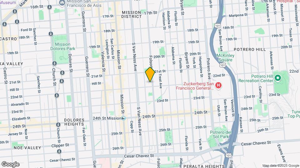 2576 Folsom St Mapa y Detalles de la Ubicación