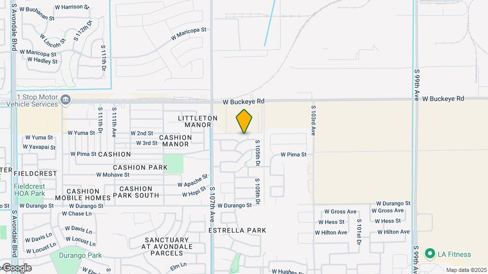 1408 S 105th Ln Map and Location Details