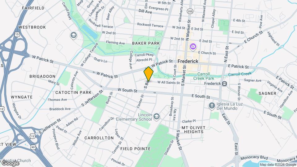 200 W All Saints St Map and Location Details